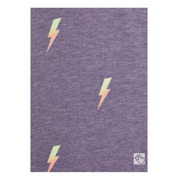 Torrid Purple Lightning Bolt Lightweight French Terry Sweatshirt Sz.4 - Picture 4 of 14